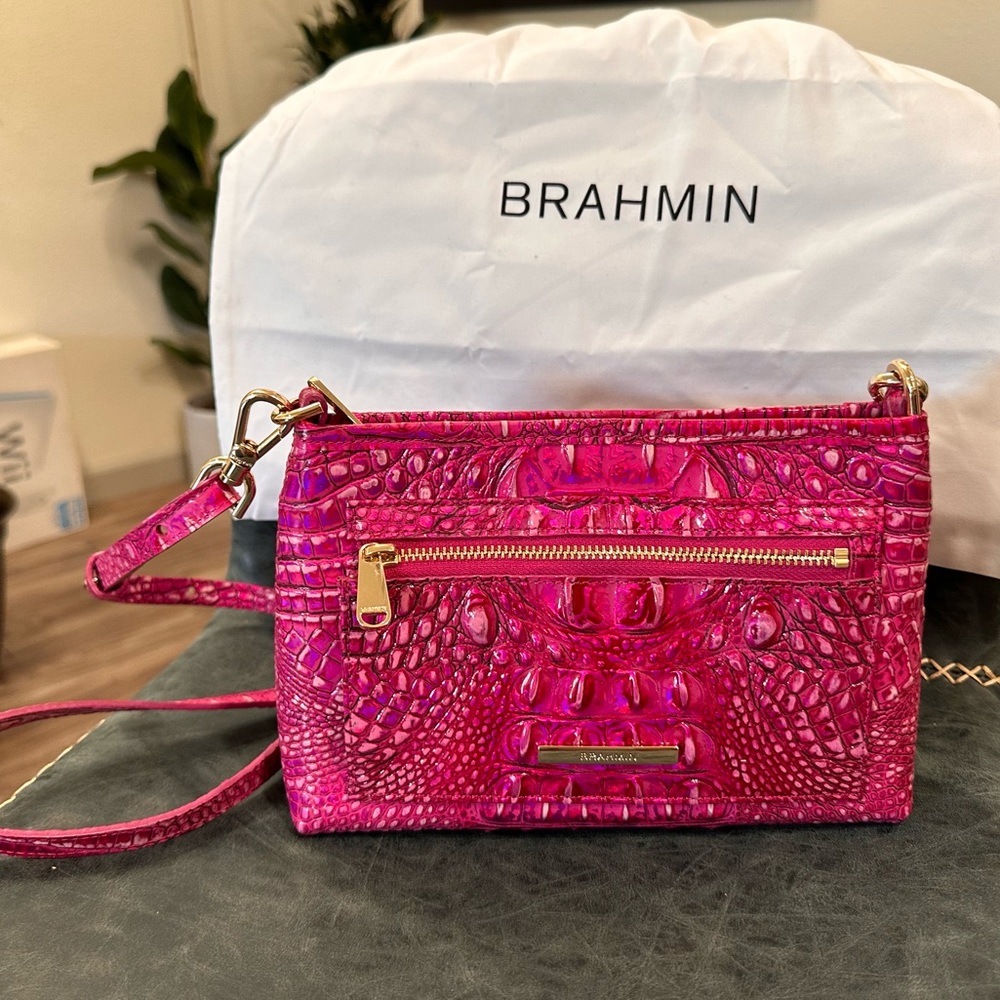 Brahmin Crossbody bright Fuchsia color